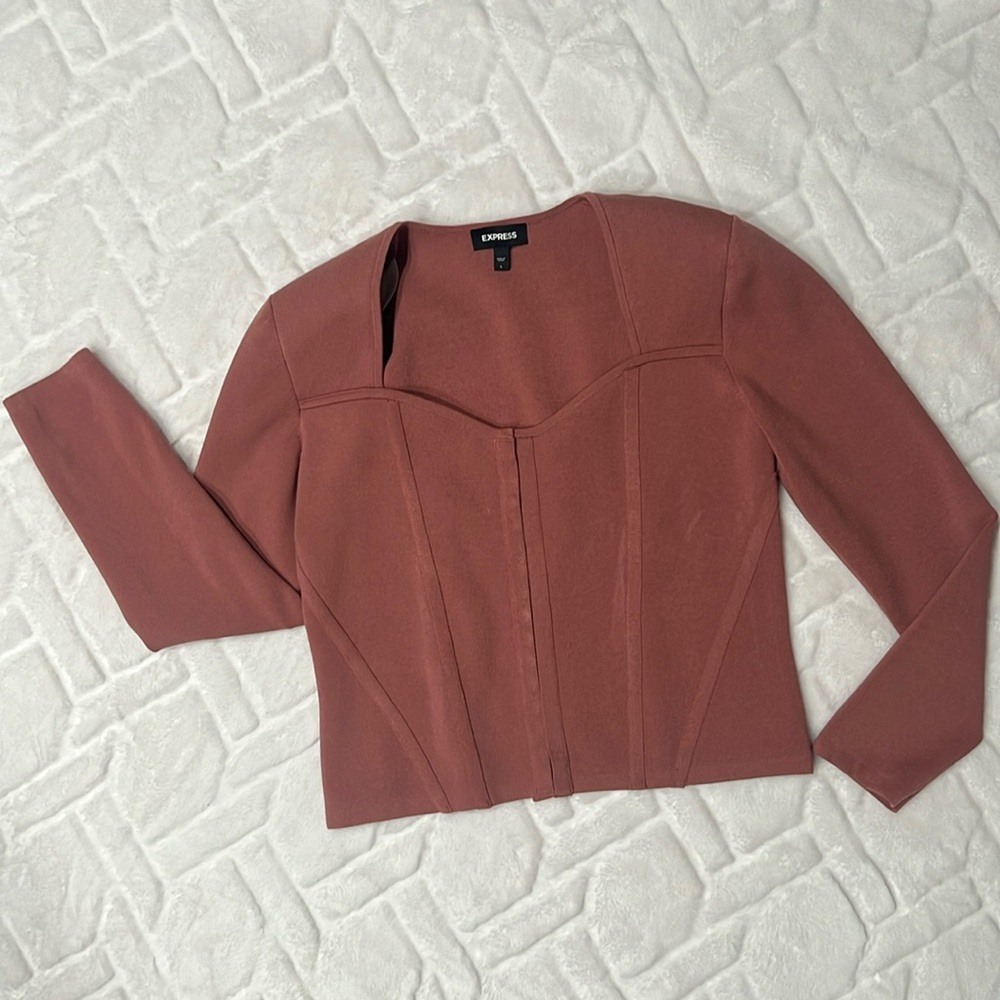 EXPRESS Body Contour Corset Sweater Jacket